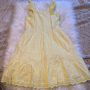 Cat & Jack Light Yellow Ruffle Dress